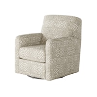 Contemporary Swivel Glider with Track Arms