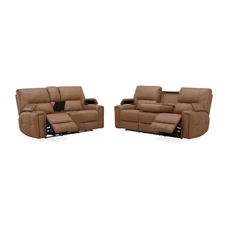 Triple Power Sofa W/ Power Drop Down Table