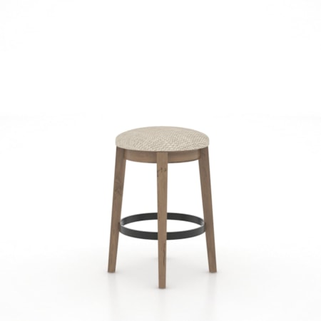 Customizable Upholstered Fixed Stool