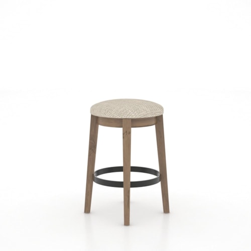 Industrial Customizable Upholstered Fixed Stool