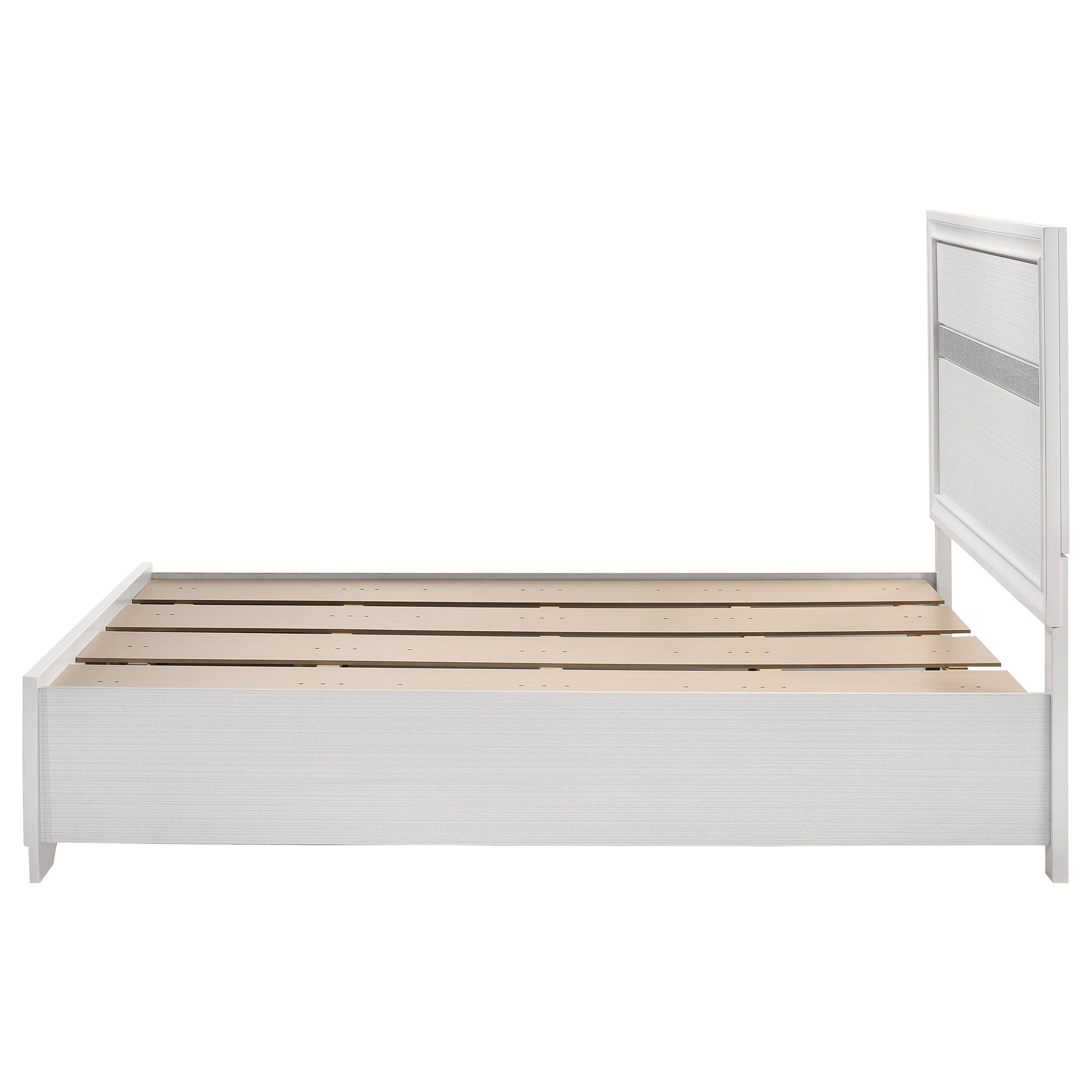 51-inch Wood Full Storage Panel Bed