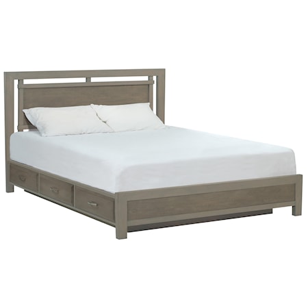 King Panel Storage Bed