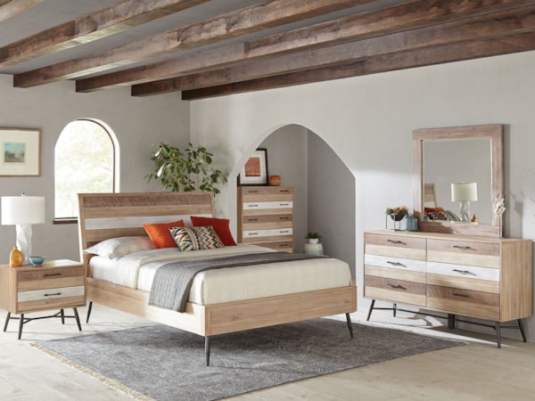 5-piece Queen Bedroom Set Rough Sawn