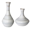 Uttermost Potter Potter Fluted Striped Vases S/2
