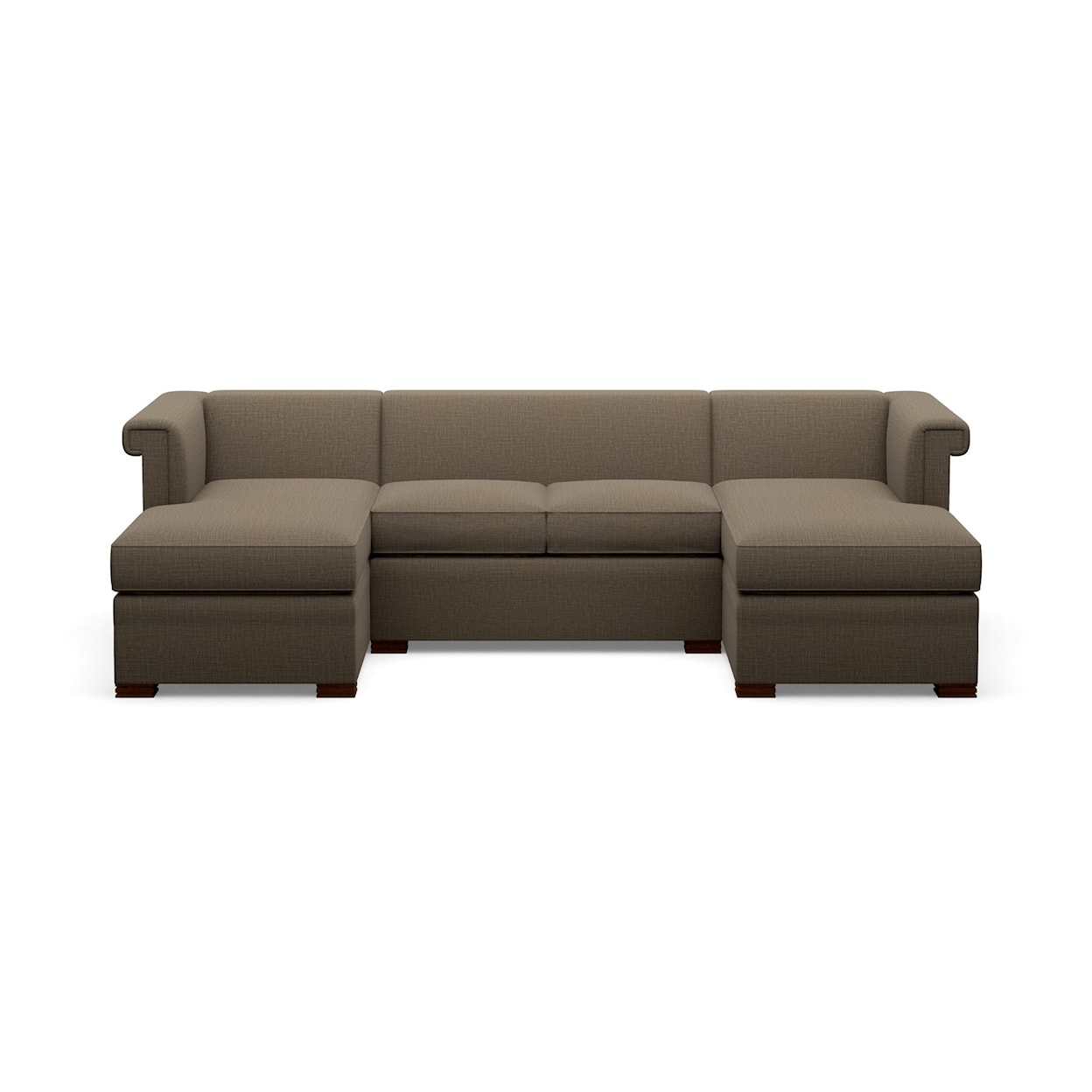 Century Chesterfield 3-Piece Chaise Sectional Sofa