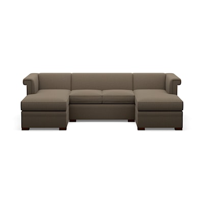 Century Chesterfield 3-Piece Chaise Sectional Sofa