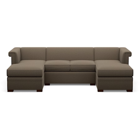 Chesterfield 3-Piece Chaise Sectional Sofa