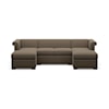 Century Chesterfield 3-Piece Chaise Sectional Sofa