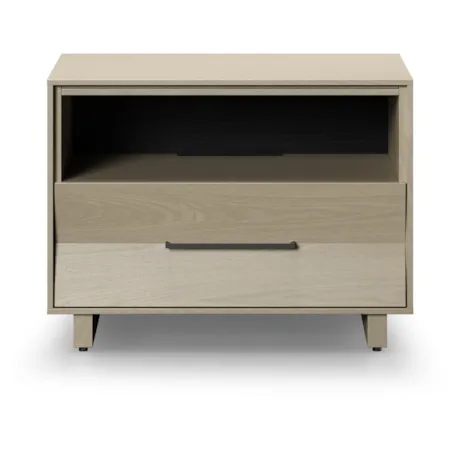 28" Single-Drawer Nightstand w/Sliding Top