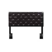 Kassel Transitional Queen Upholstered Headboard with Button Tufting
