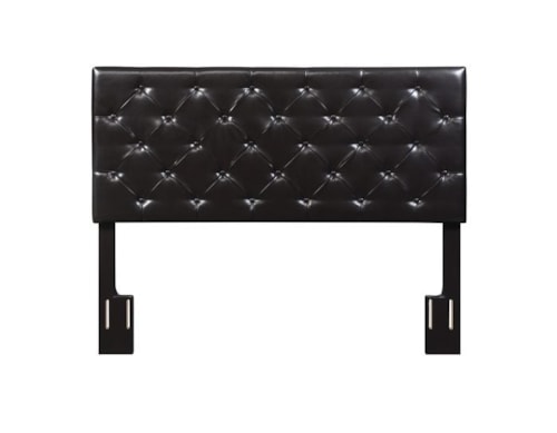 Kassel Transitional Queen Upholstered Headboard with Button Tufting