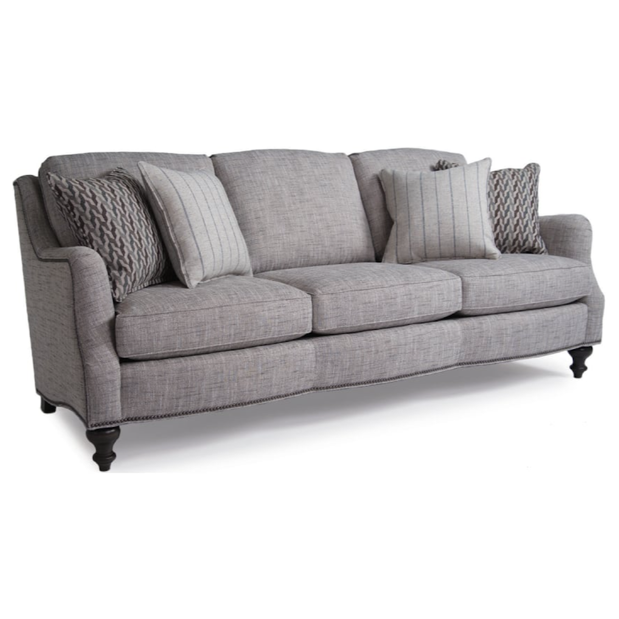 Smith Brothers Smith Brothers Sofa with Turned Legs