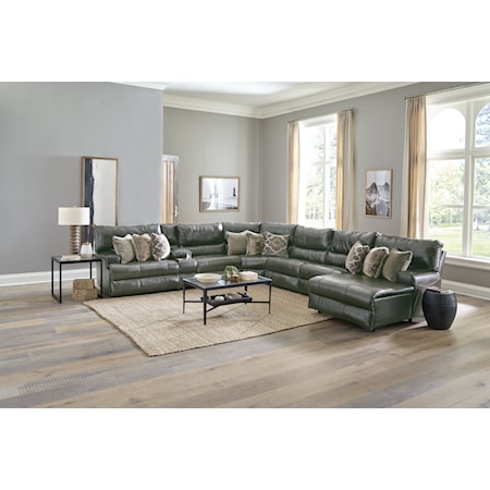 7-Piece Chaise Sectional Sofa