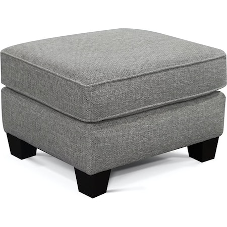 Contemporary Accent Ottoman with Tapered Legs