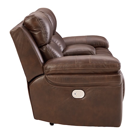 Power Reclining Loveseat with Console