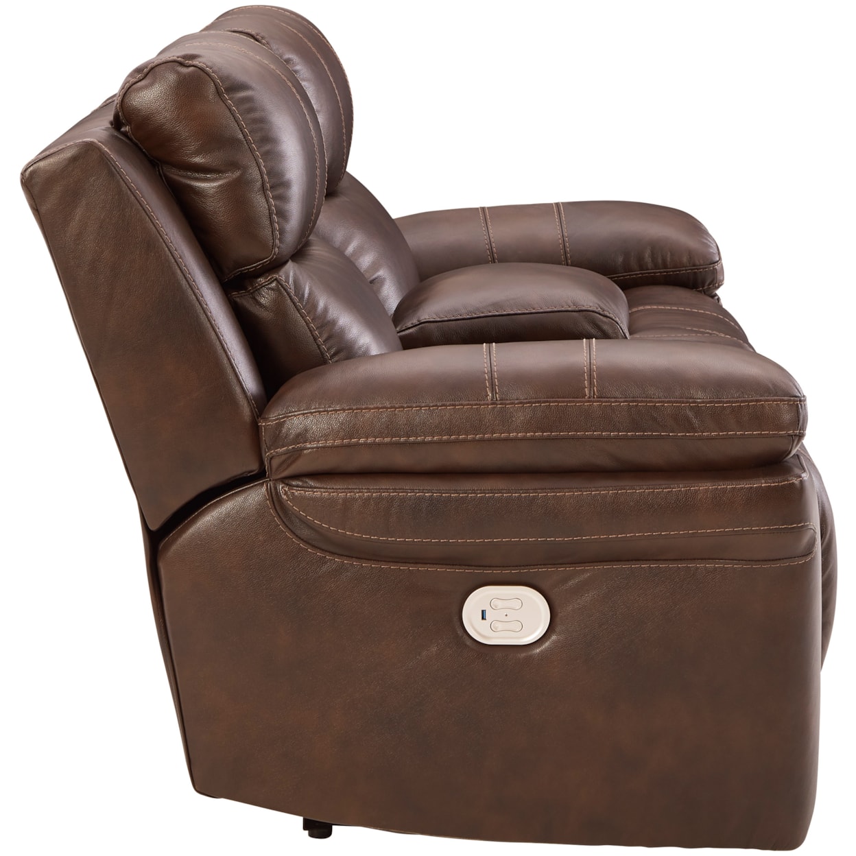 Michael Alan Select Edmar Power Reclining Loveseat with Console