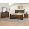 Artisan & Post Cool Rustic California King Barndoor Panel Bed