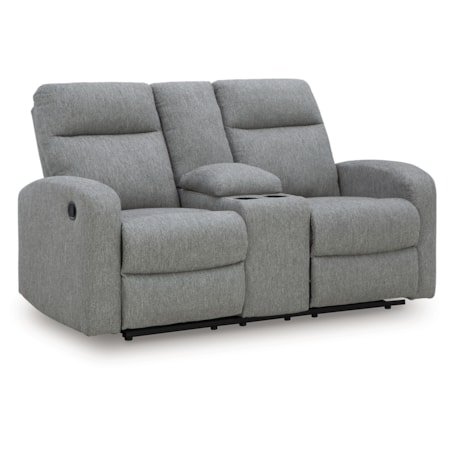 Dbl Rec Loveseat W/Console