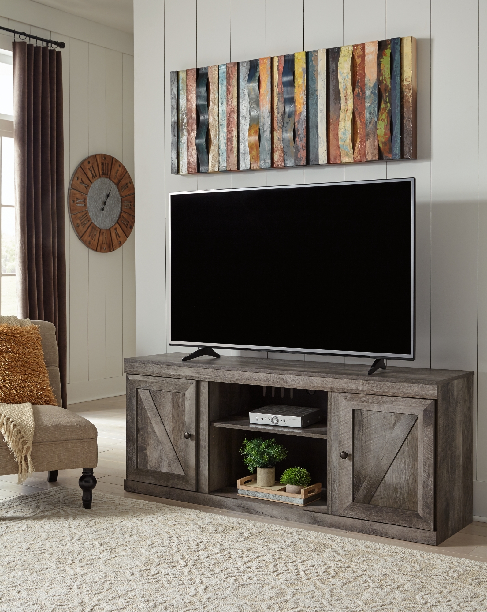 Lg TV Stand W/ Fireplace Option