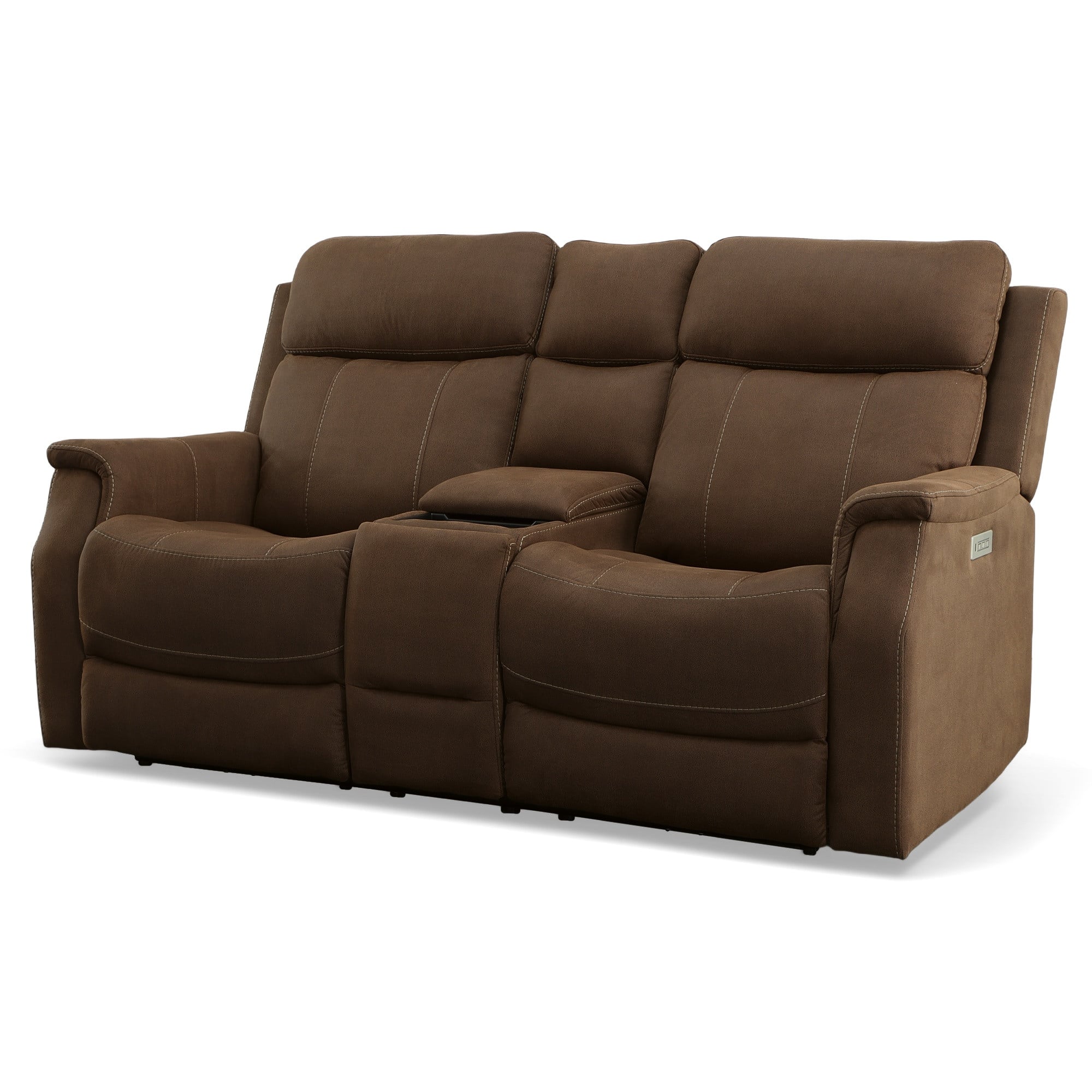 Flexsteel Easton 1520-64PH 500-72 Power Reclining Console Loveseat With ...