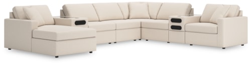 8-Piece Sectional With Audio System And Chaise