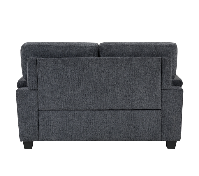 Loveseat with Throw Pillows