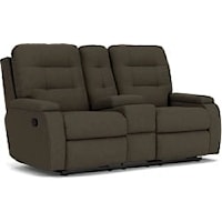 Reclining Loveseat with Cupholder and Storage Console