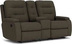 Reclining Loveseat with Cupholder and Storage Console