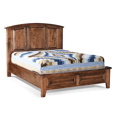 Archbold Furniture Carson King Bed - Footboard Storage