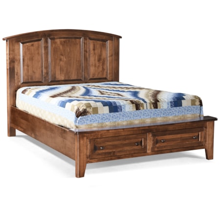 King Bed with Footboard Storage