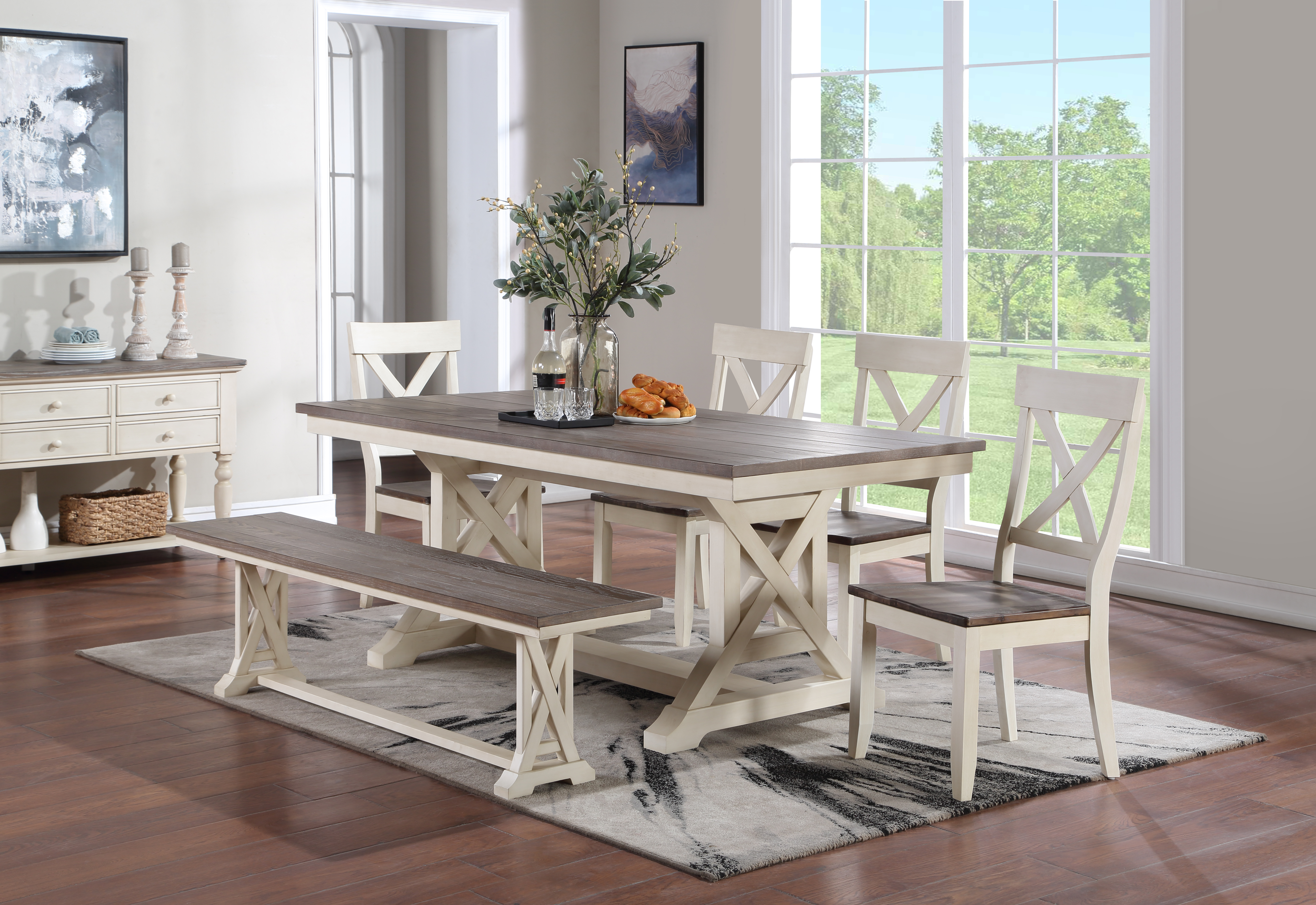 bulah solid wood dining table rosecliff heights