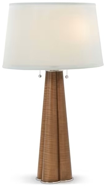 Transitional Sycamore Table Lamp with Brass Details