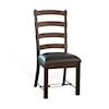 Sunny Designs Homestead Ladderback Chair, Cushion Seat