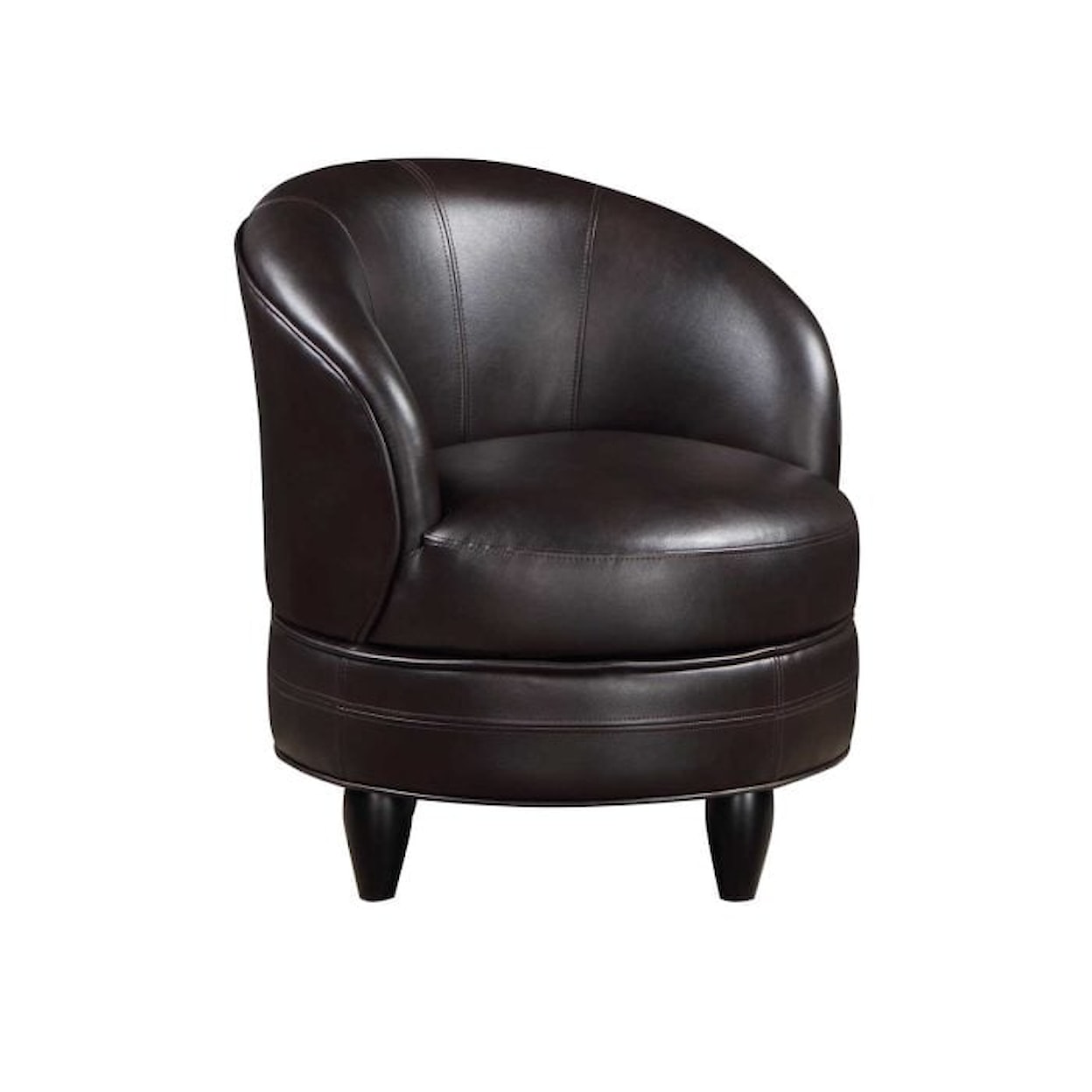 Steve Silver SONA SONA BROWN PU SWIVEL ACCENT CHAIR | .