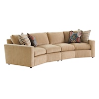 Ashbury 2-Piece Curved Sectional Sofa