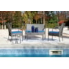 Signature Design by Ashley Alina Outdoor Loveseat/Chairs/Table Set