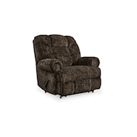 Traditional Zero Wall Recliner with Rolled Arms