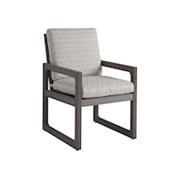Contemporary Outdoor Dining Arm Chair