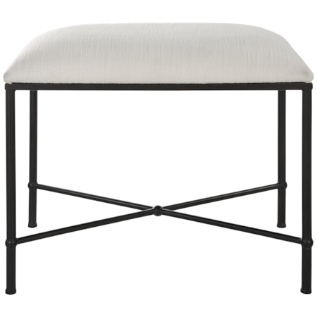 Avenham Small Black Framed Bench