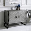 Uttermost Accent Furniture - Chests Keyes 2-Door Gray Cabinet