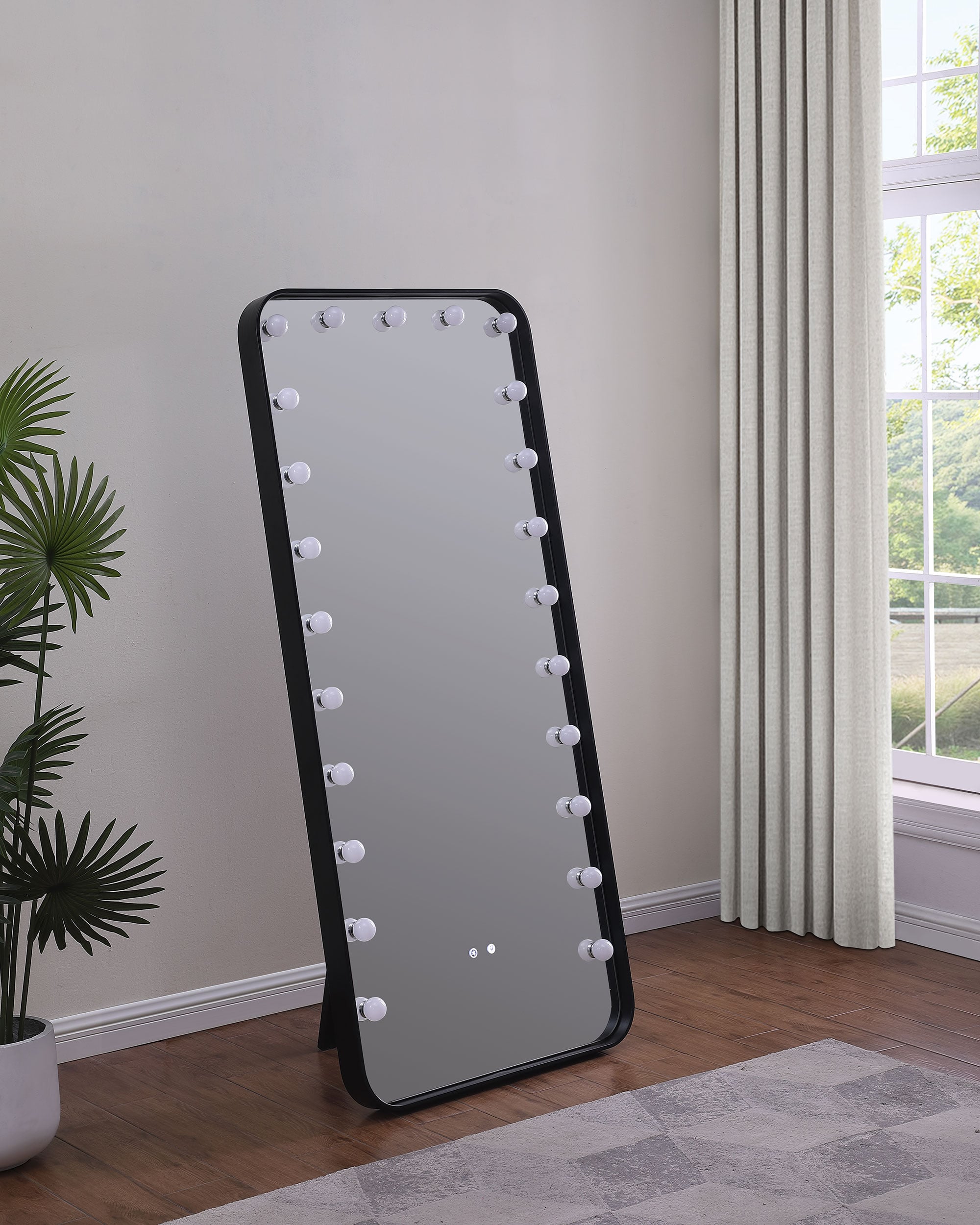 32 x 71 Inch LED Standing Mirror w/ Speakers