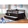 Furniture of America Anisa Rustic Twin Loft Bed with Storage and Trundle