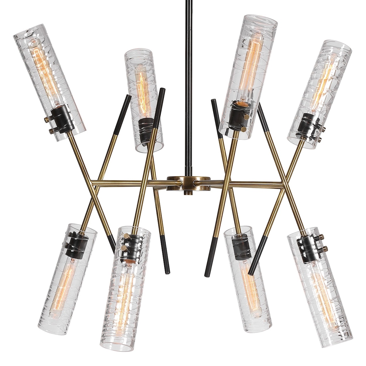 Uttermost Lighting Fixtures - Pendant Lights Telesto 8 Light Linear Pendant