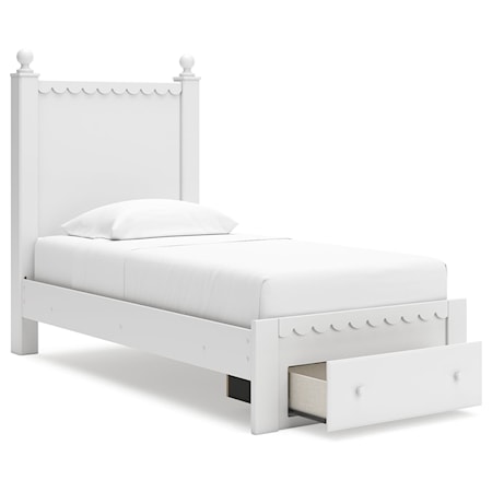 Twin Panel Storage Bed