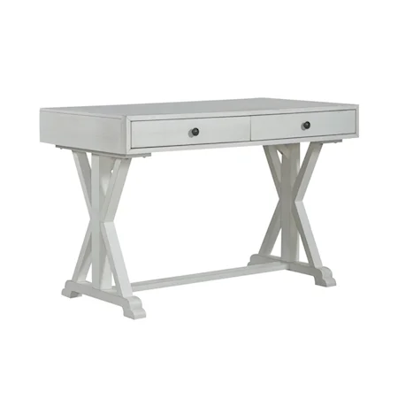 Modern Farmhouse 2-Drawer Writing Desk - White