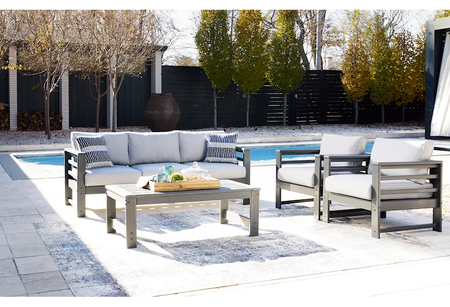 Amora Outdoor Group by Signature Design by Ashley at Lynn's Furniture & Mattress