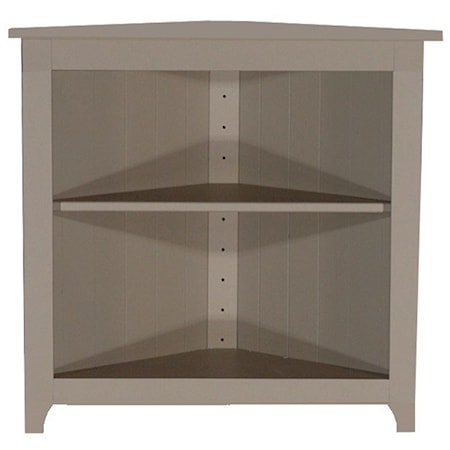 Pine Corner Cabinet with 1 Adjustable Shelf