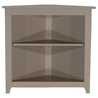 Pine Corner Cabinet with 1 Adjustable Shelf