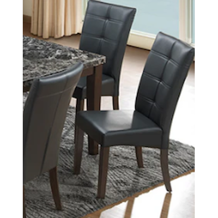 Black Upholstered Dining Chair