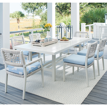 7-Piece Coastal Outdoor Dining Set